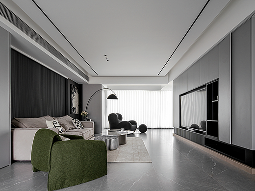 172㎡极简大平层，留白的艺术！