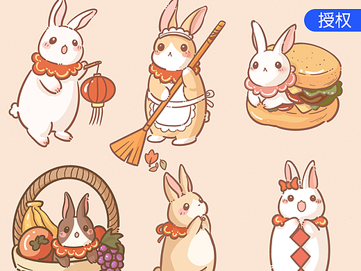 新年爆富兔（個人主頁-ZNjMyNDk3NjQ=） - 商業(yè)插畫 - 站酷設計師宅兔原創(chuàng)圖原創(chuàng)素材 - 站酷ZCOOL