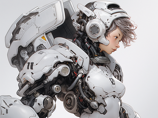 MJ最新模型试用，机甲少女