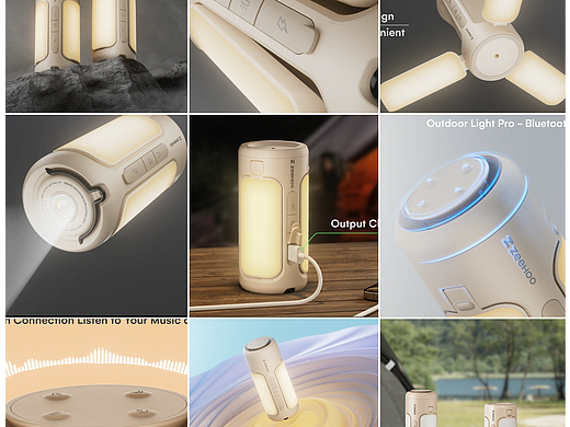 【产品动画/户外露营灯】