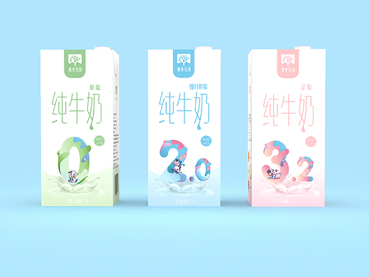 2022年末的一些牛奶类包装集合设计