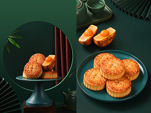 蛋黄莲蓉月饼拍摄