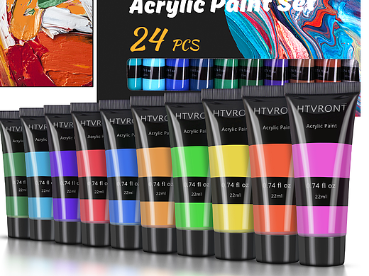 丙烯颜料精修图