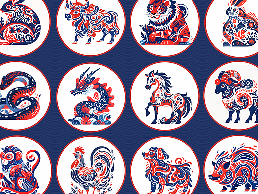 国风十二生肖系列插画｜中国传统文化