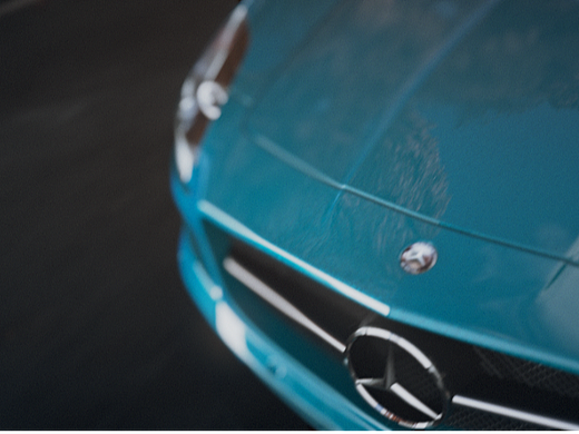 汽车渲染-奔驰SLS AMG