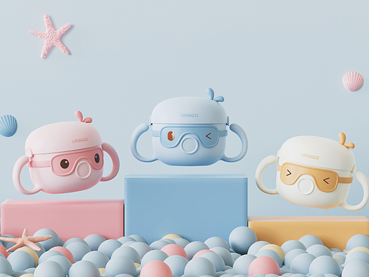 oè新品 | Q萌趣味儿童降温保温碗