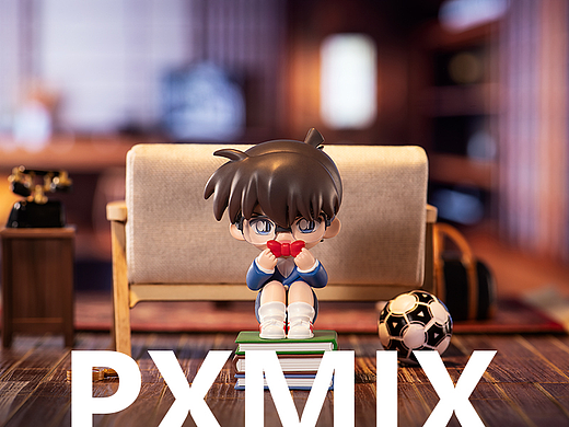 盲盒手办摄影丨泡泡玛特x名侦探柯南x光影集PXMIX