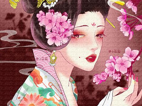 国潮风桃花女