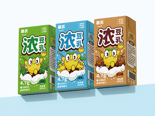 開鑫浓豆乳包装设计