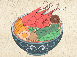 美食插画-厦门特色小吃