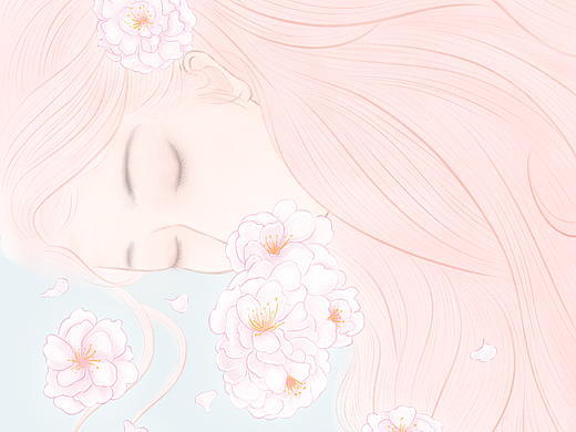 《睡梦中的樱花仙子》