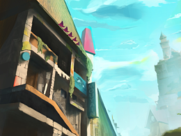 3D辅助及AI辅助的场景手绘