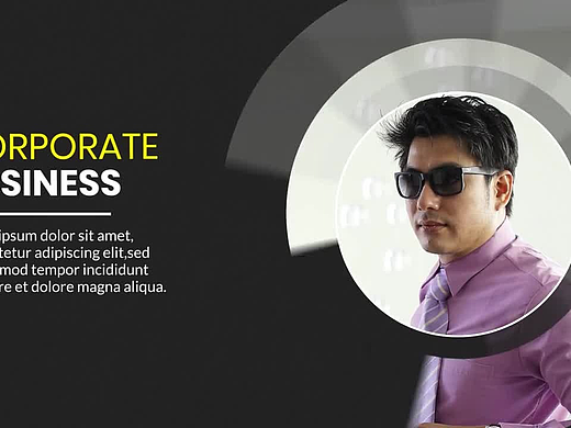 PR模板|专业设计创意过渡高级文本动画标题介绍公司