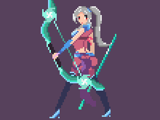 【像素动画】待机动作