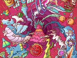 2023平面书籍封面包装插画案例