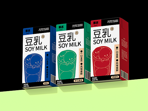 開(kāi)鑫豆乳包裝設(shè)計(jì)（個(gè)人主頁(yè)-ZNjY3MDA2OTI=） - 包裝 - 站酷設(shè)計(jì)師唐溜溜o原創(chuàng)素材 - 站酷ZCOOL