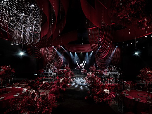 红黑色质感轻奢婚礼分享