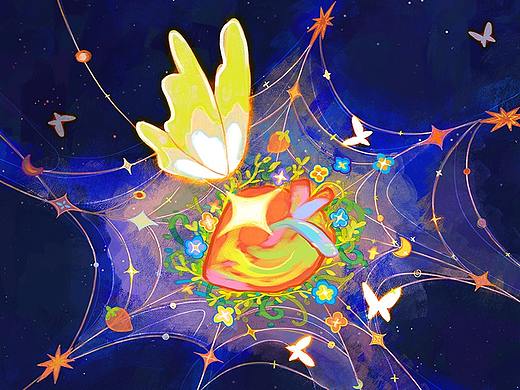 【蝴蝶備忘錄】誘惑（個(gè)人主頁(yè)-ZNjY1MDYxNTY=） - 藝術(shù)插畫(huà) - 站酷設(shè)計(jì)師臘九粥原創(chuàng)素材 - 站酷ZCOOL