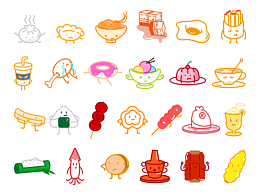 情緒化美食圖形