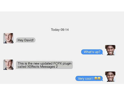 FCPX插件:XEffects Messages(手机信息对话弹窗效果) v2.0.1激活版