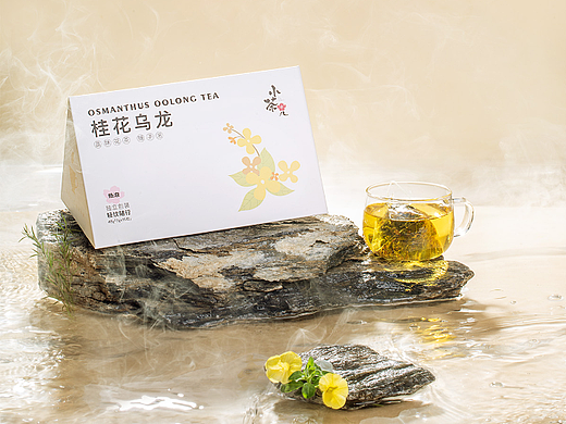 龙岗花茶创意拍摄桂花乌龙茶包广告摄影 深圳食品摄影