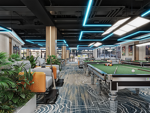 台球室|台球就是生活，黑八就是结尾