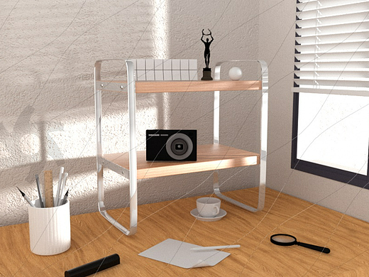 c4d建模渲染，置物架（个人主页-ZNjMyOTU5NzI=） - 场景 - 站酷设计师期待放假原创素材 - 站酷ZCOOL