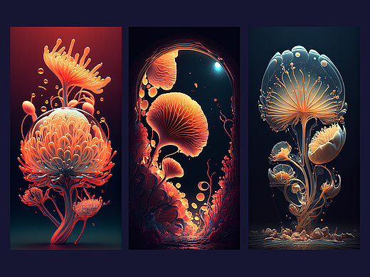 珊瑚系列插画