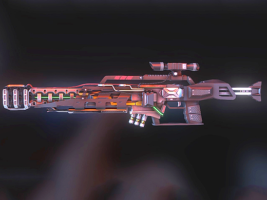 【3dmax武器建模】高科技能量枪高模制作教程。