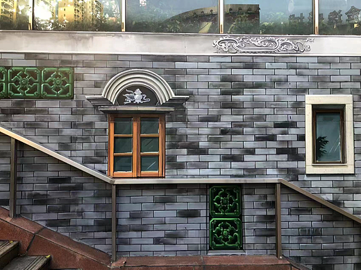 普君新城文昌里的仿古情景绘制