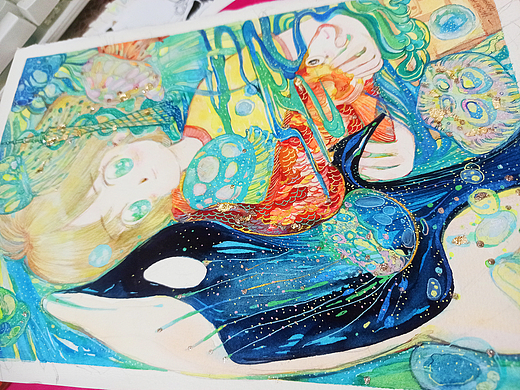 day dream《白日梦》（个人主页-ZNjU1ODk0OTI=） - 绘画 - 站酷设计师lotuschueng原创素材 - 站酷ZCOOL