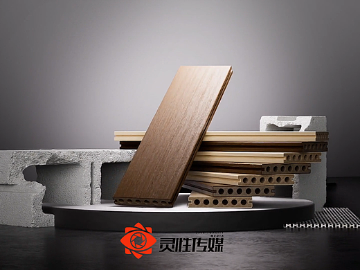 原色木质地板创意CG动画