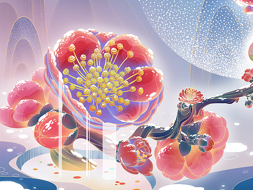 四张小插画