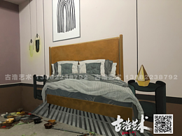成都清水样板间彩绘 样板间彩绘 清水样板间墙绘 手绘样板间 清水样板房涂鸦 墙绘 彩绘