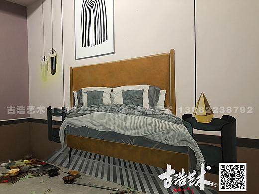 成都清水样板间彩绘 样板间彩绘 清水样板间墙绘 手绘样板间 清水样板房涂鸦 墙绘 彩绘