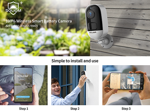 亚马逊监控摄像头建模渲染主图A+设计