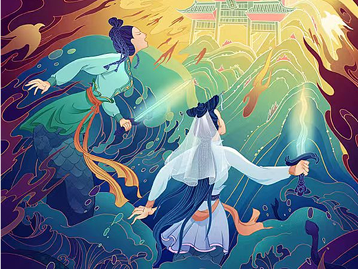 南京市文投集团×南京文旅局-江苏文化遗产插画