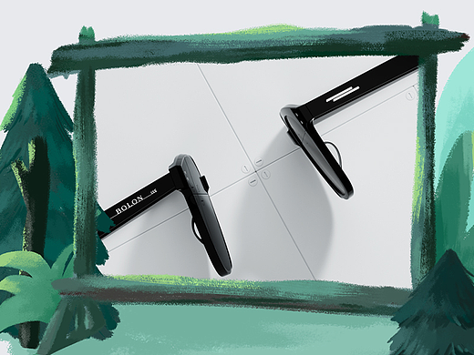 PS+AE+C4D暴龙眼镜插画三维视频