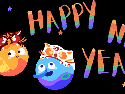 Galaxy Friends虎年快乐补档（个人主页-ZNjIyMzE4ODg=） - 设定/分镜 - 站酷设计师捉咪原创素材 - 站酷ZCOOL