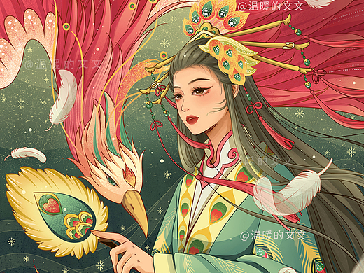 国潮风山海经——山海灵韵系列插画作品