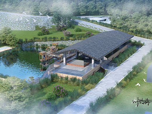 室外效果图|民宿风，一眼仙境，真的很绝呀！