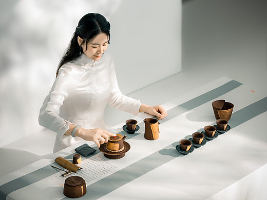 茶具·白