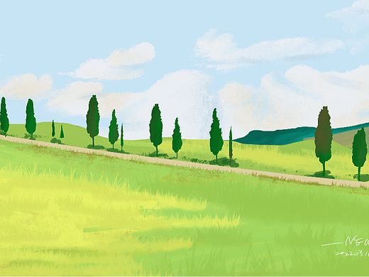 风景插画练习