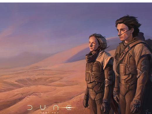 《沙丘》厚涂練習(xí)（個人主頁-ZNjgzNDIwNjA=） - 概念設(shè)定 - 站酷設(shè)計師被藝術(shù)搞的牛仔原創(chuàng)素材 - 站酷ZCOOL