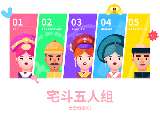 矢量风格头像