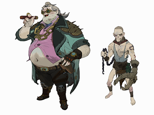 一些废土的角色的设计