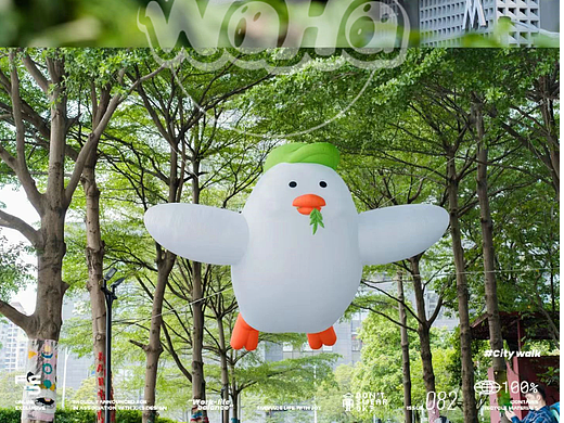 充气鸽子气模 户外爬墙动物气模 正版授权 可爱到犯规