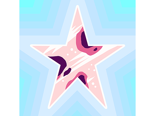一组涂鸦插画《星光》