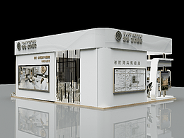 白色展台