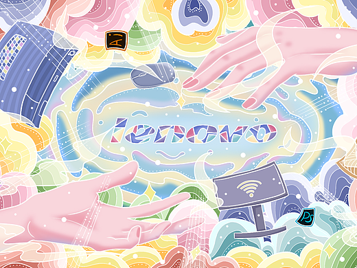 奇思妙想·跃然指上-联想（个人主页-ZNTk1NTYyOTY=） - 商业插画 - 站酷设计师苗喵苗喵原创素材 - 站酷ZCOOL